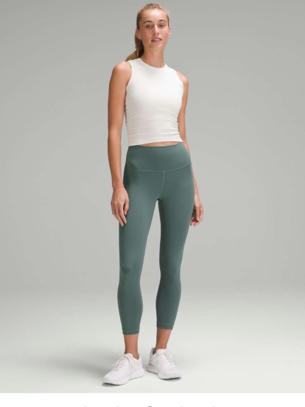 Lululemon Wunder Train High-Rise Crop 23" Medium Forest